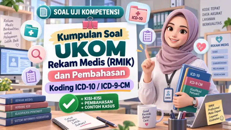 Kumpulan Soal UKOM Rekam Medis (RMIK) dan Pembahasan Koding ICD-10 / ICD-9-CM