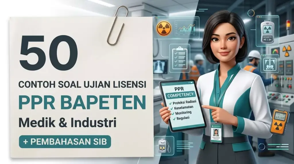 50 Contoh Soal Ujian Lisensi PPR BAPETEN Medik & Industri Beserta Pembahasan SIB